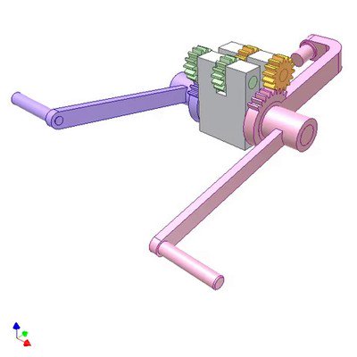 Coaxial Pedals of Opposite Direction Motions