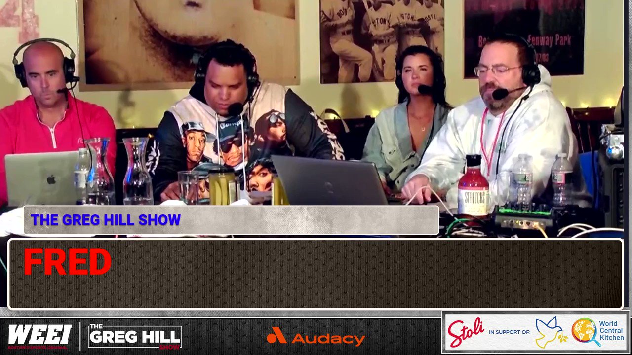 The greg hill show on twitter thanks to the voice of the boston red