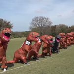 鳥取県大山町で行われた恐竜たちのレースが面白い!元気に体を動かすって良い事!