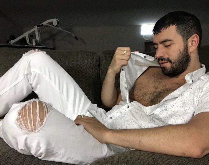 "A new cam guy arrives. His cock looks hard and stiff. He's about to cum a huge load." #JockMenLive #NationalHaikuPoetryDay