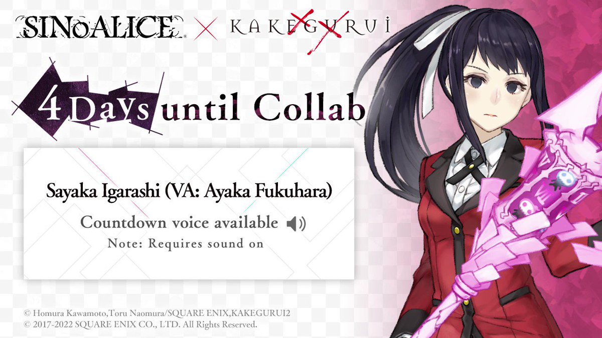 SINoALICE JP x Kakegurui Collab Runs from April 12 - QooApp News