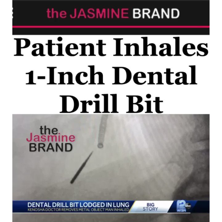 theJasmineBRAND on Twitter "Ouch! An inchlong dental drill bit was