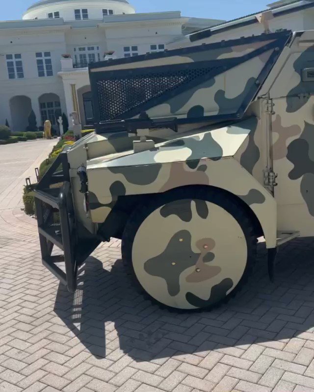 Rick Ross Shows Off His New Camouflage Tank