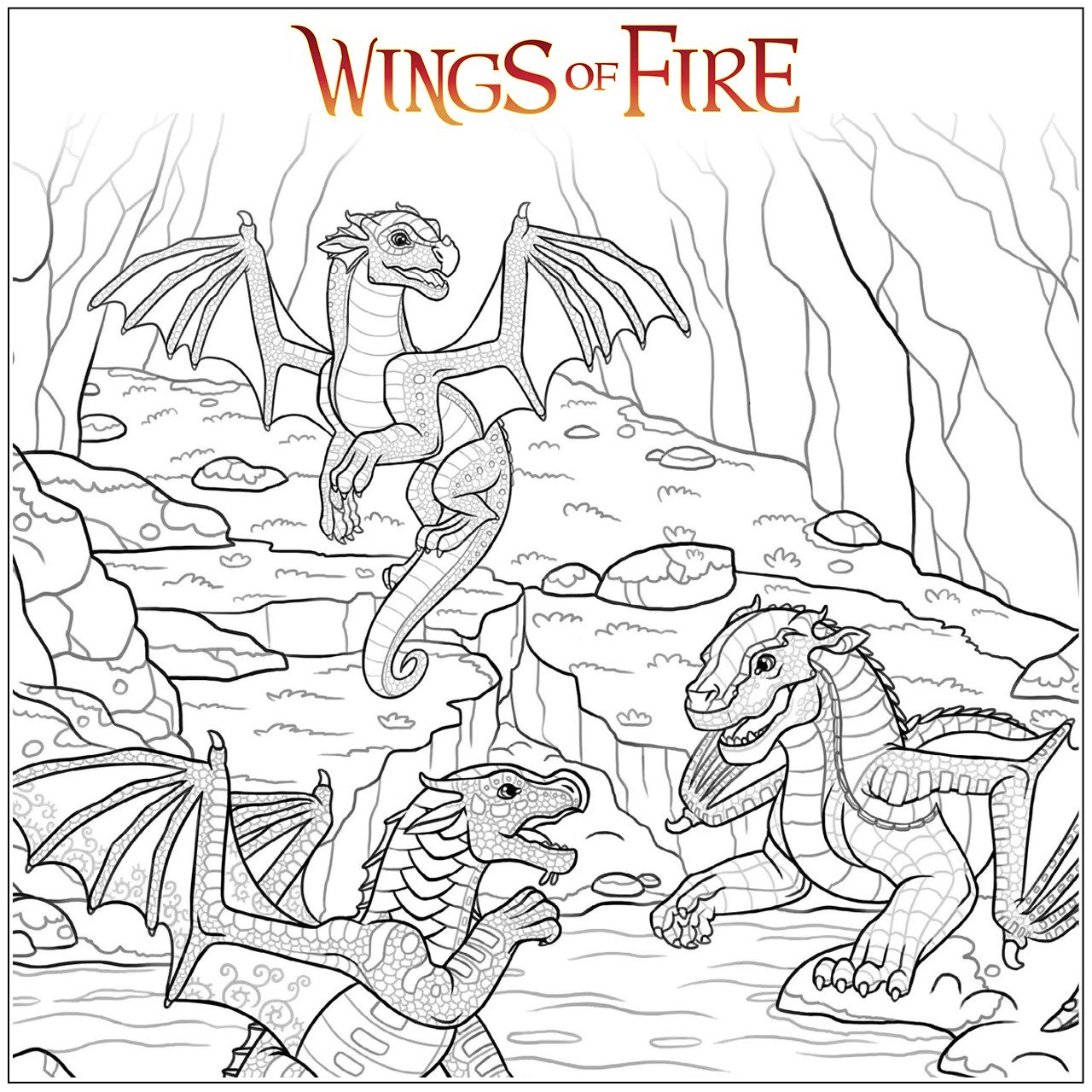 fire coloring page