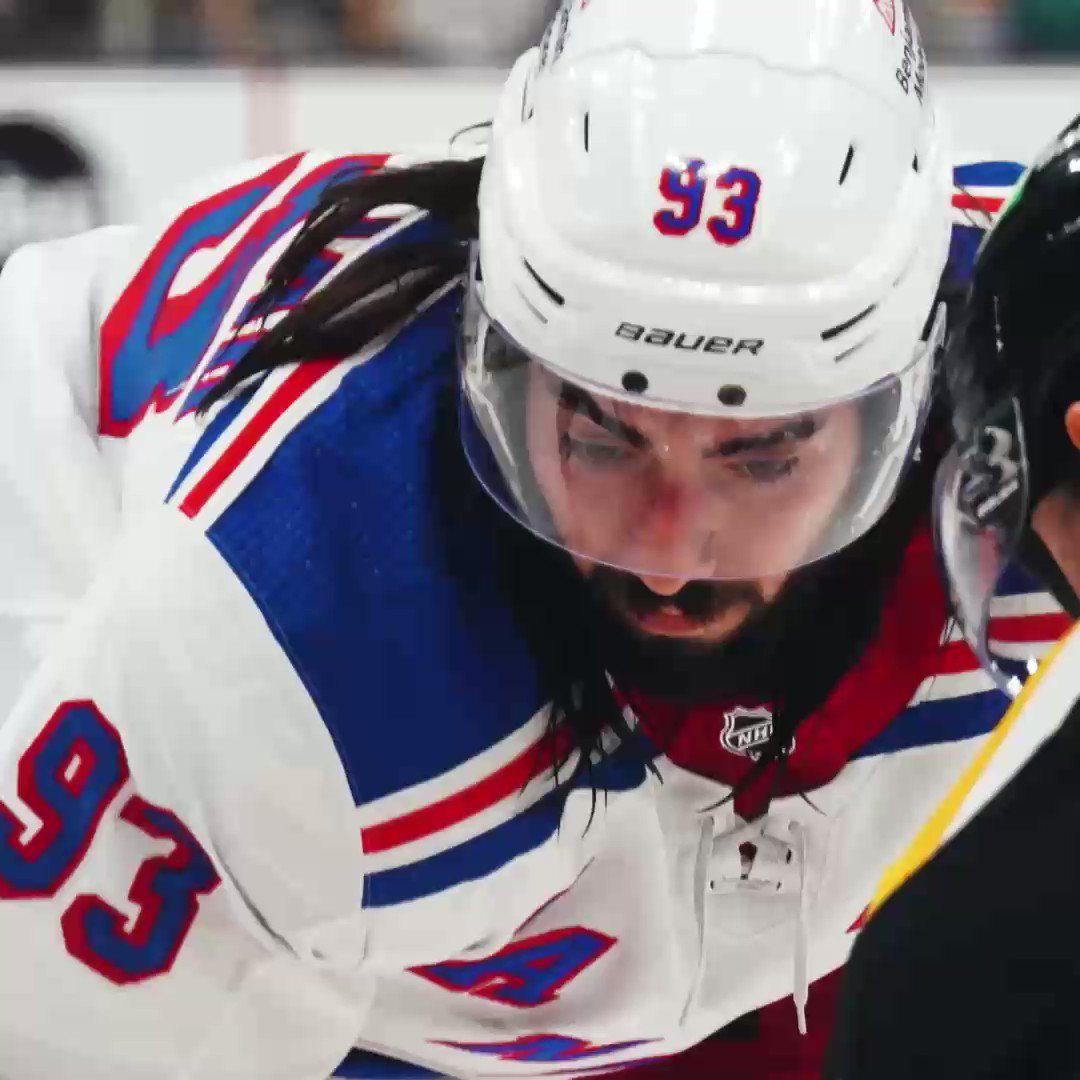 Charlie McAvoy and sister Kayla of Rangers share moment pregame