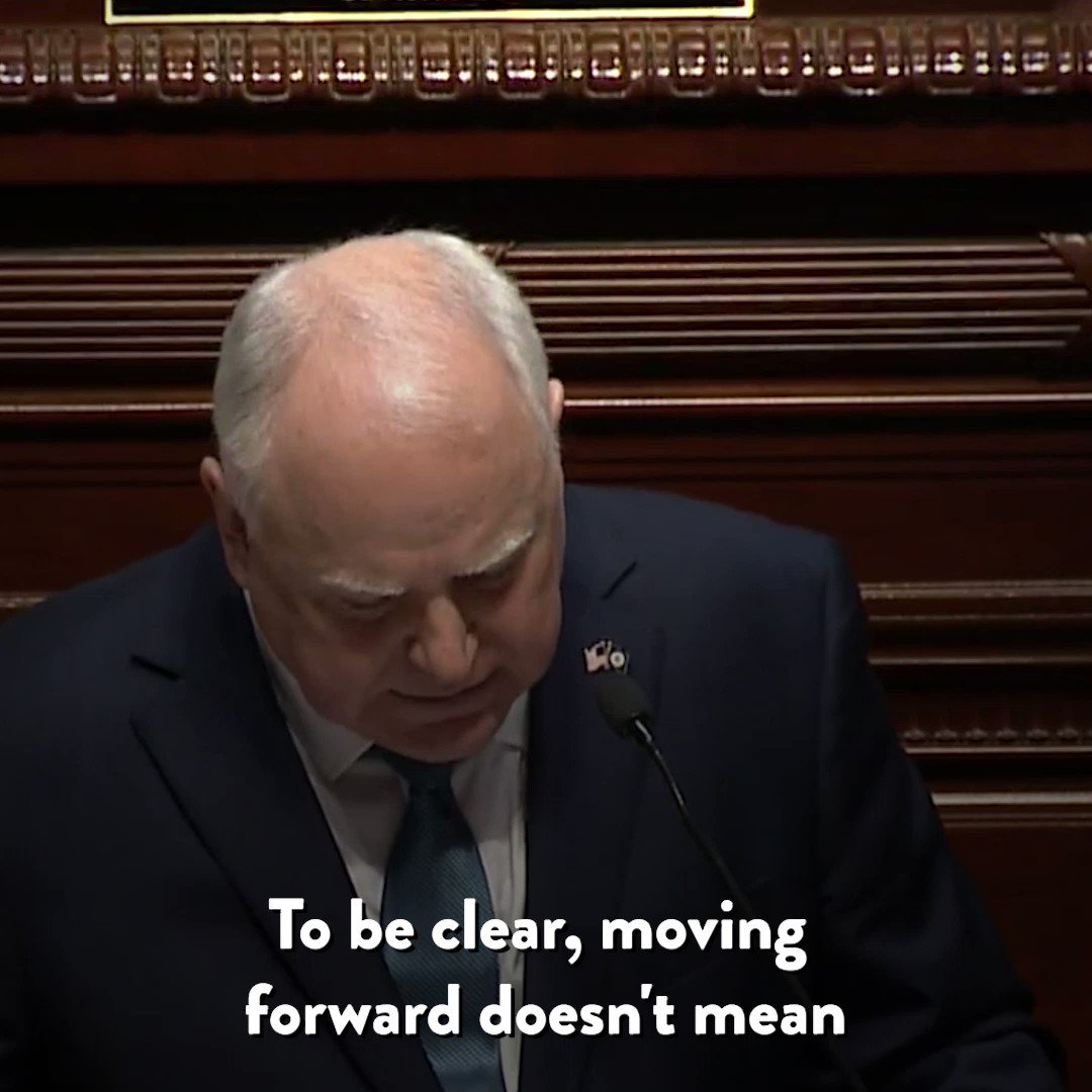 Governor Tim Walz on Twitter "Moving forward means working together to
