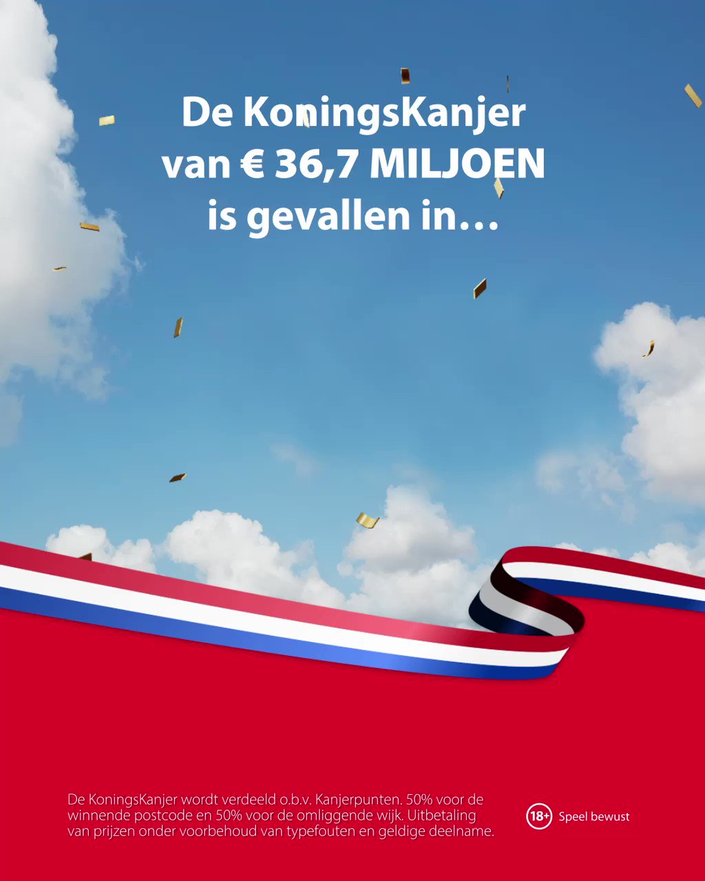Postcode Loterij on Twitter "De KoningsKanjer van € 36,7 MILJOEN is