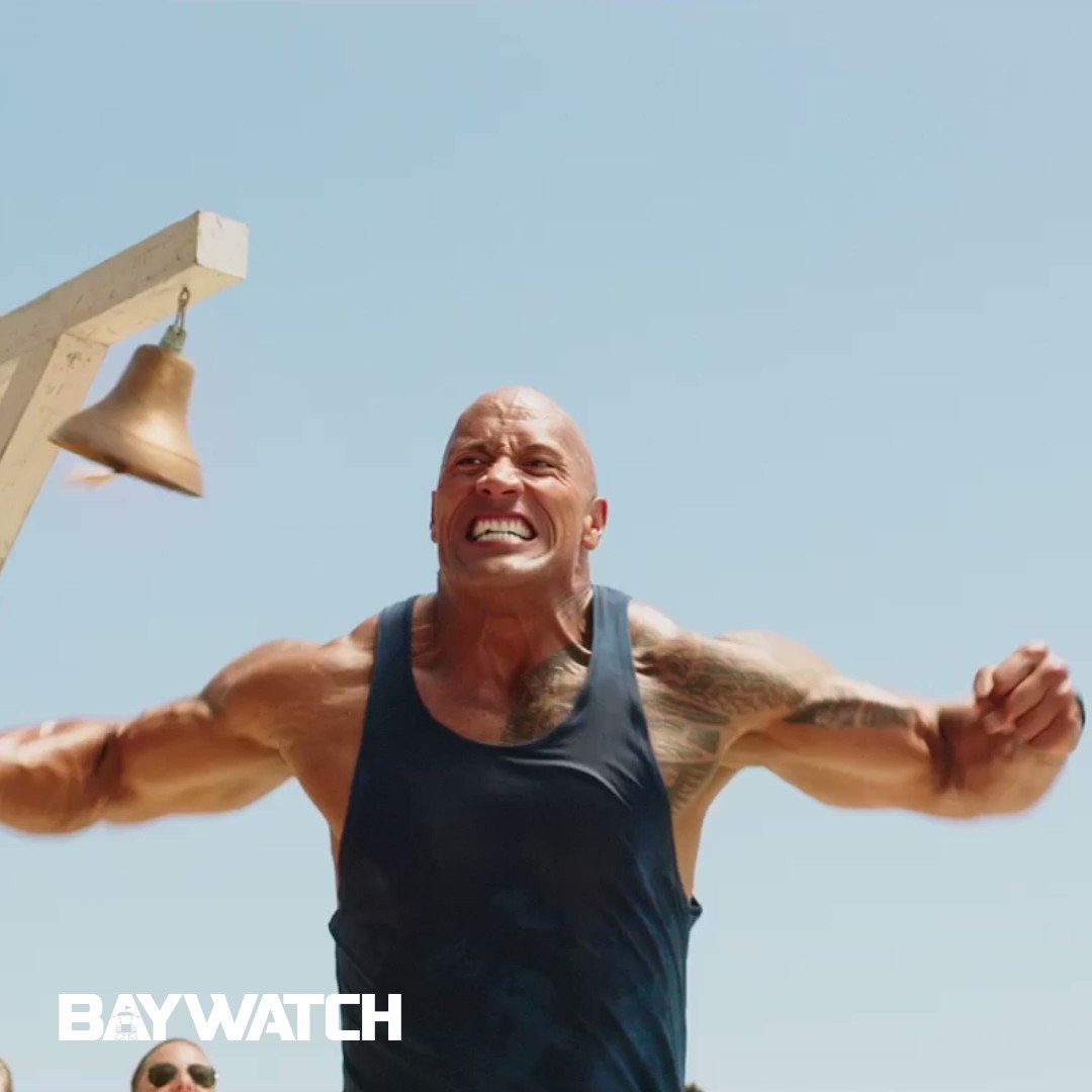 The Rock Welcome To Baywatch GIF