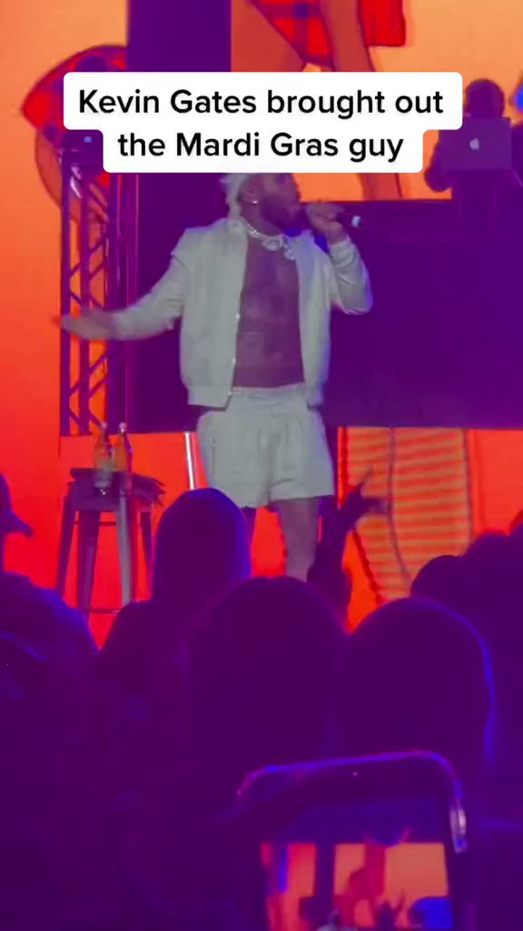 Barstool Sports on Twitter "Kevin Gates brought out the Mardi Gras guy