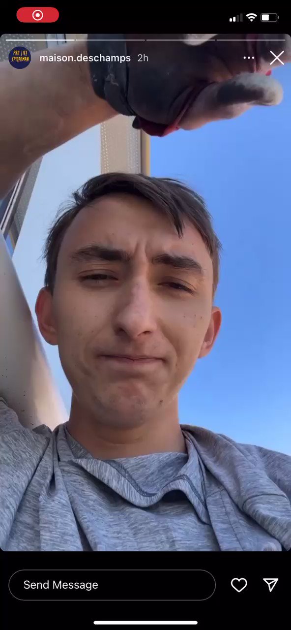 Liz Kreutz on Twitter "Wow the Salesforce Tower climber appeared to