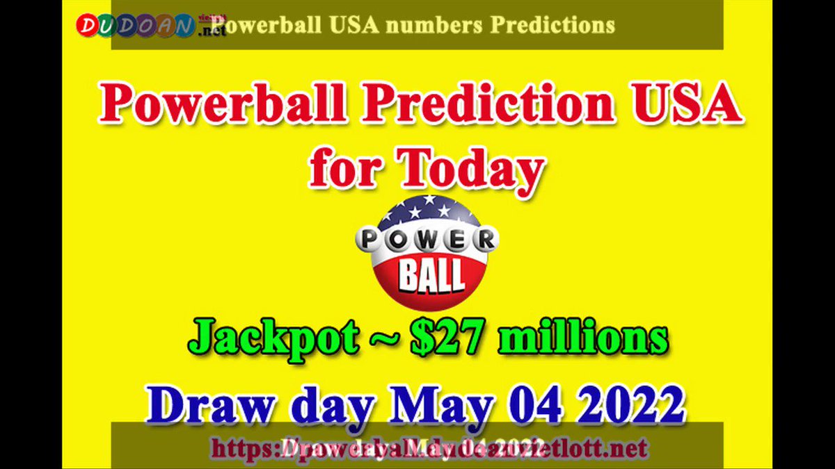 How to get Powerball USA numbers predictions on Wednesday 04-05-2022? Jackpot ~ $27 millions -> https://t.co/w3v8U91OaT https://t.co/2HMiRjRxgu