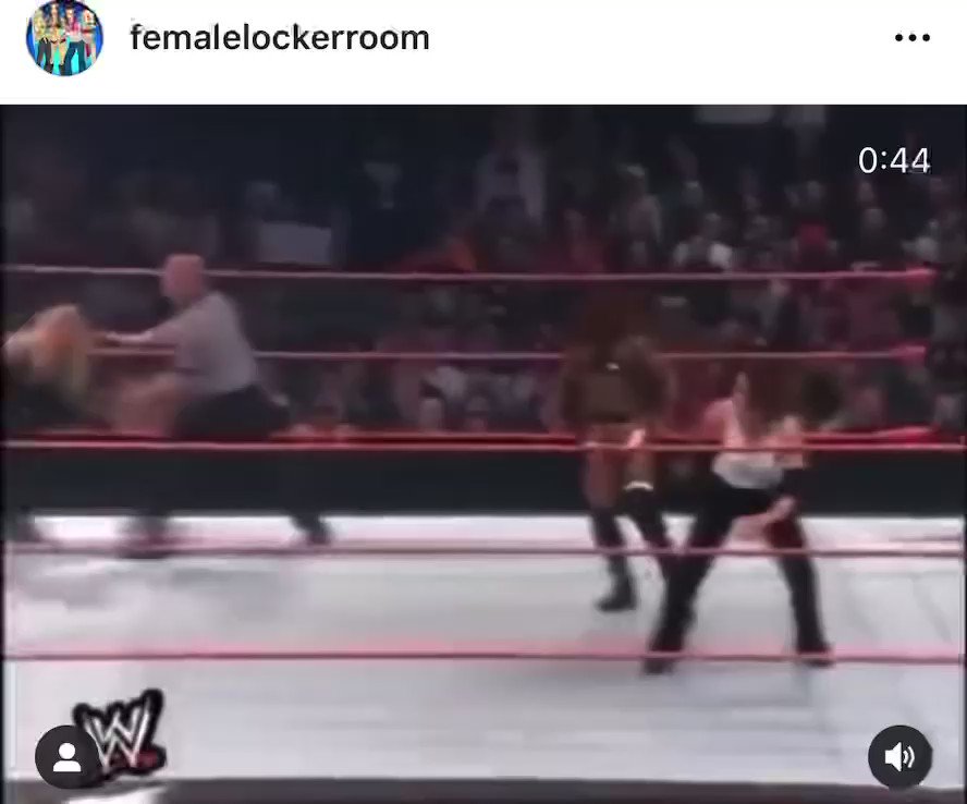 20 Years Ago Today this epic finish happened at Insurrextion 2002, where @trishstratuscom & @JackieMooreTx defeated @Phenom_Jazz & Molly Holly in a double pin. 

Fun fact - Jacqueline is Trish Stratus’s most common tag partner she’s ever had https://t.co/psOI3YqFW9