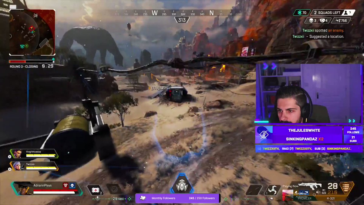 Chaos with @grimcessss and @Twizzxii - Part 2
.
.
#ApexLegends #APEX #fps #smallstreamers  #twitchstreamer #ApexLedgends https://t.co/pcnQ2TTY3G