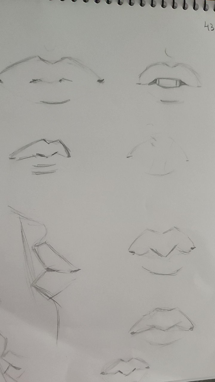 How to Draw Lips From 34 View