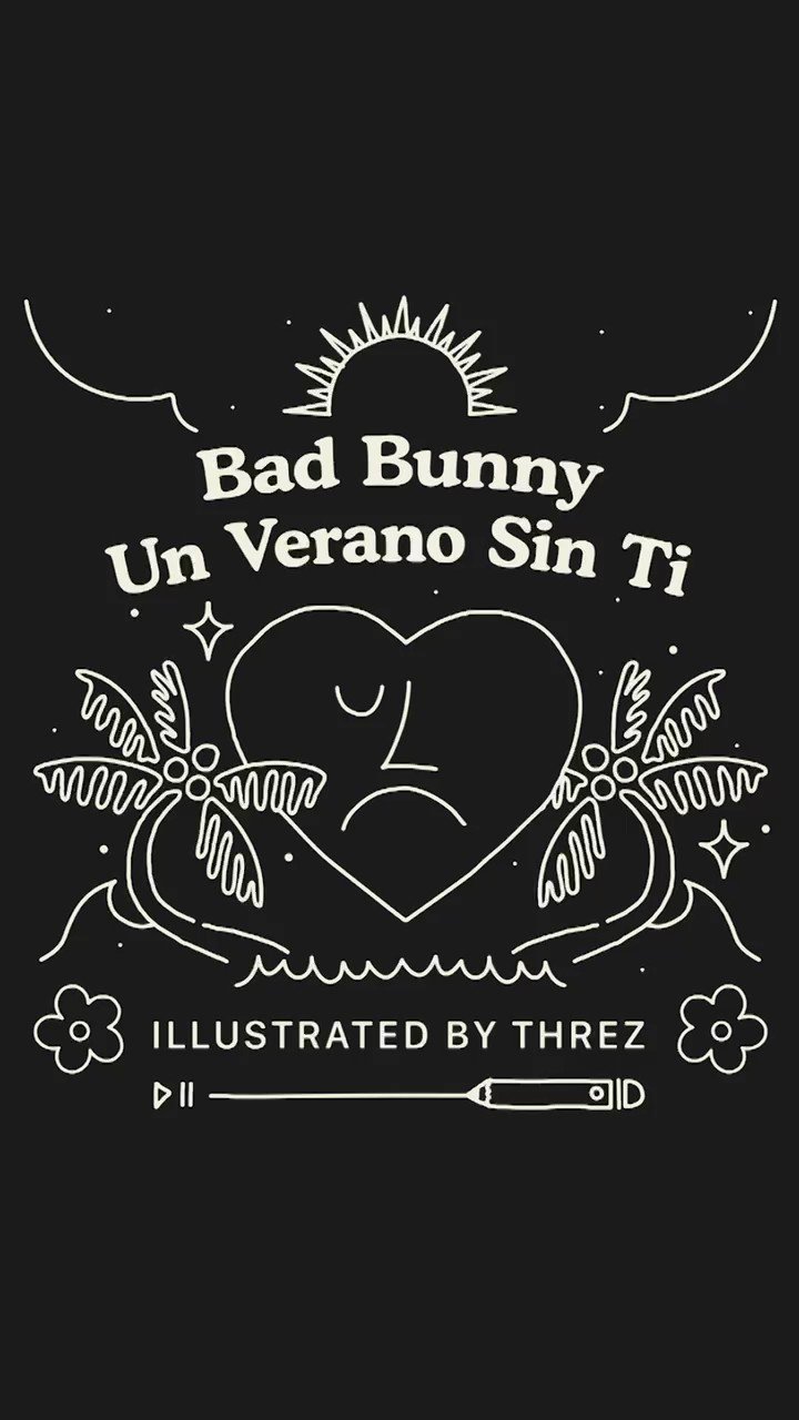 Tarot  Bad Bunny Un Verano Sin Ti  Dibujitos sencillos Fondos de  pantalla de iphone Arte de conejito
