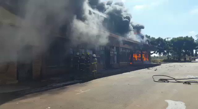 RT @Abramjee: Video 1/3 Fire in Koster, NW, yesterday. There was no water to extinguish the blaze! https://t.co/QbNaYS9IlA