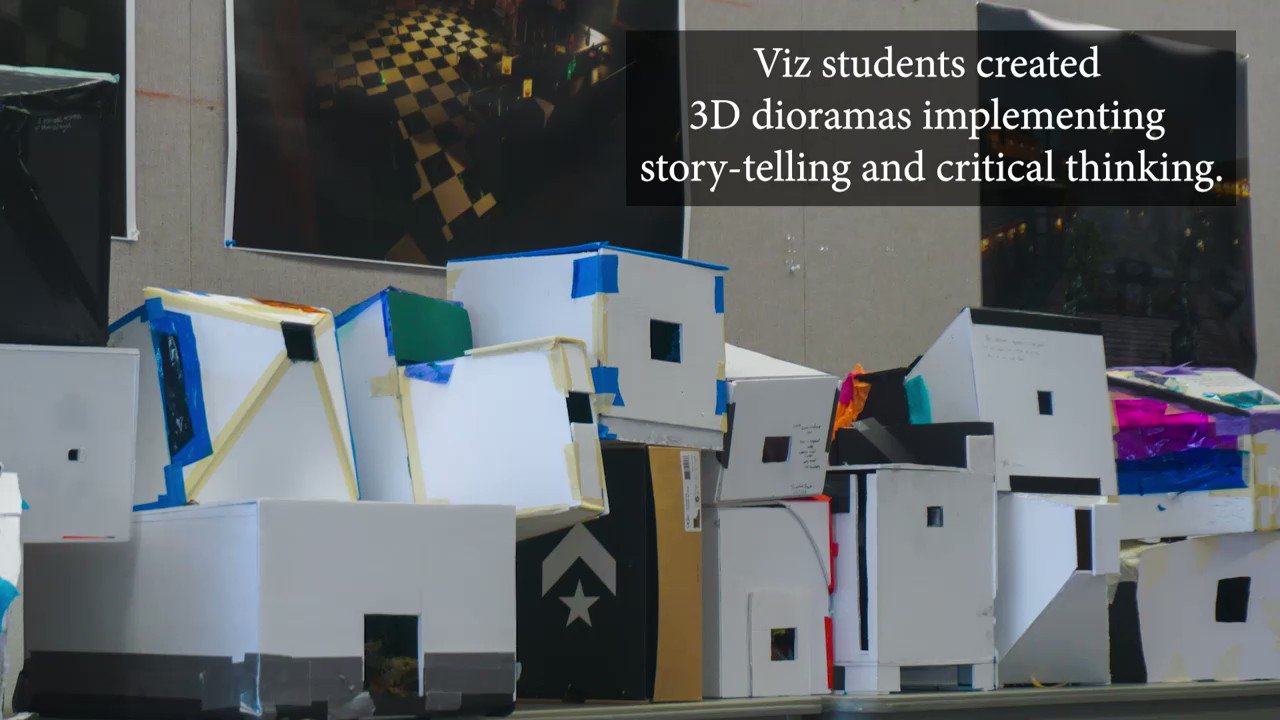 TAMU Architecture on Twitter "Freshman visualization students used the