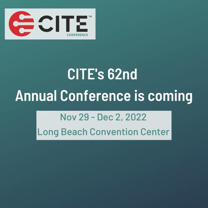 CITE, California IT in Education on Twitter "The CITE2022 Conference is coming! Don't miss