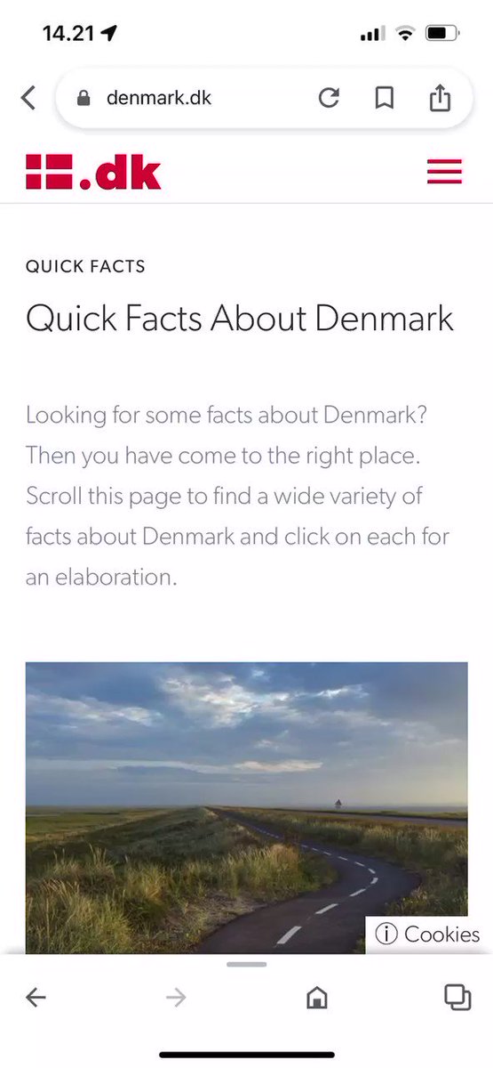 Image for the Tweet beginning: Quick Facts about #Denmark🤓⤵️
 