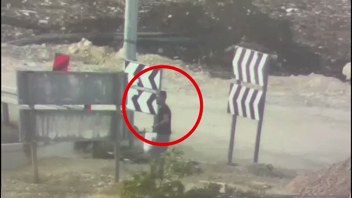 شاهدوا محاولة العمل الإرهابي قرب بيت إيل اليوم، مخرب فلسطيني يحاول الاعتداء على عائلة إسرائيلية