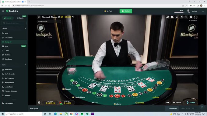 26K blackjack win!! 🪄❤️‍🔥

https://t.co/Q6aY6mkdoP

^^ 50% rakeback and insane vip when you use my code