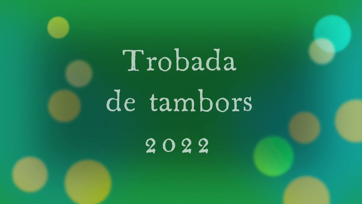 Image for the Tweet beginning: Trobada de tambors 2022 de