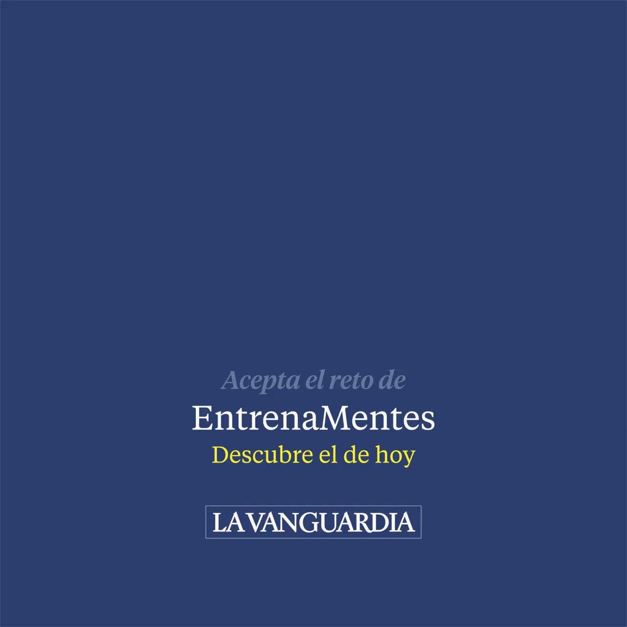 La Vanguardia on Twitter: "🧠Entrenamentes ¿Cuál es tu récord en completar un ¿Aceptas el https://t.co/KObo0fUP93 https://t.co/byMCJLZadA" / Twitter