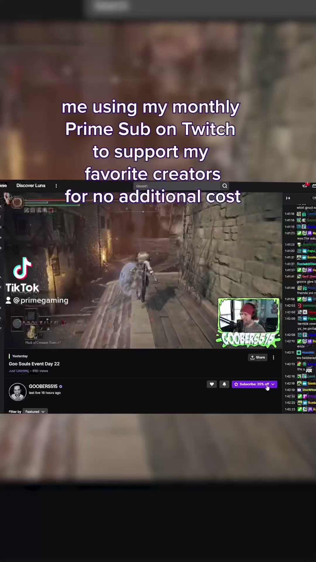Como dar sub na Twitch com Prime
