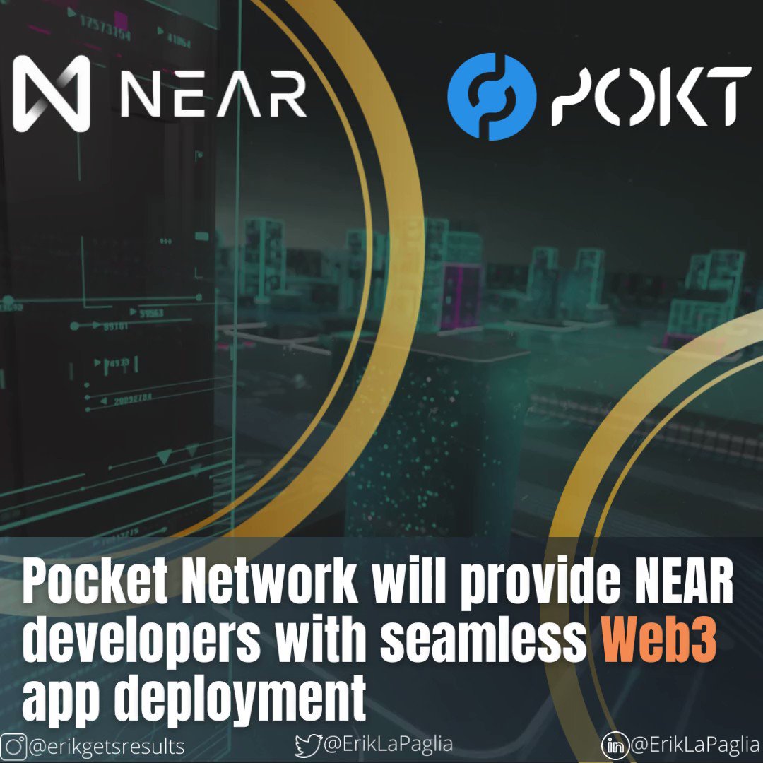 The latest integration with @NEARProtocol, according to @POKTnetwork, allows native developers to deploy their applications on other supported blockchains such as Ethereum, Solana, Polygon, and others. #NFTCommunity #NFT https://t.co/IghF8tdGj4