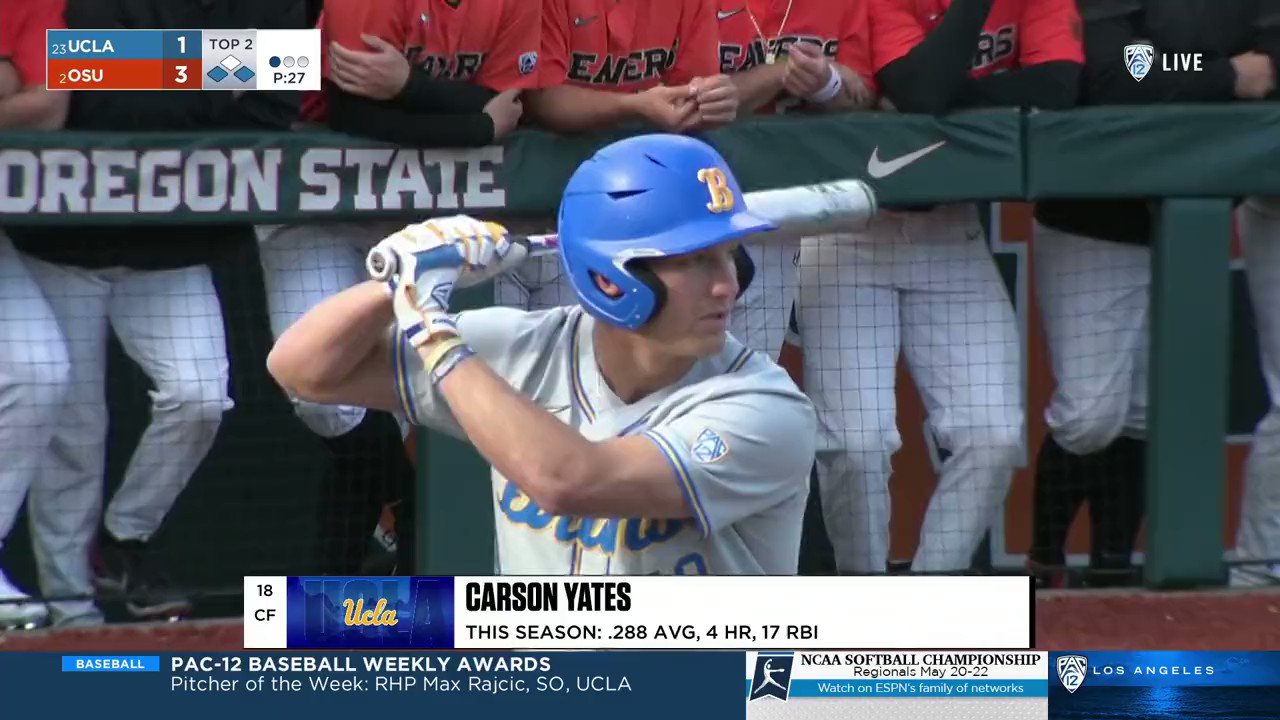 Carson Yates - Baseball - UCLA