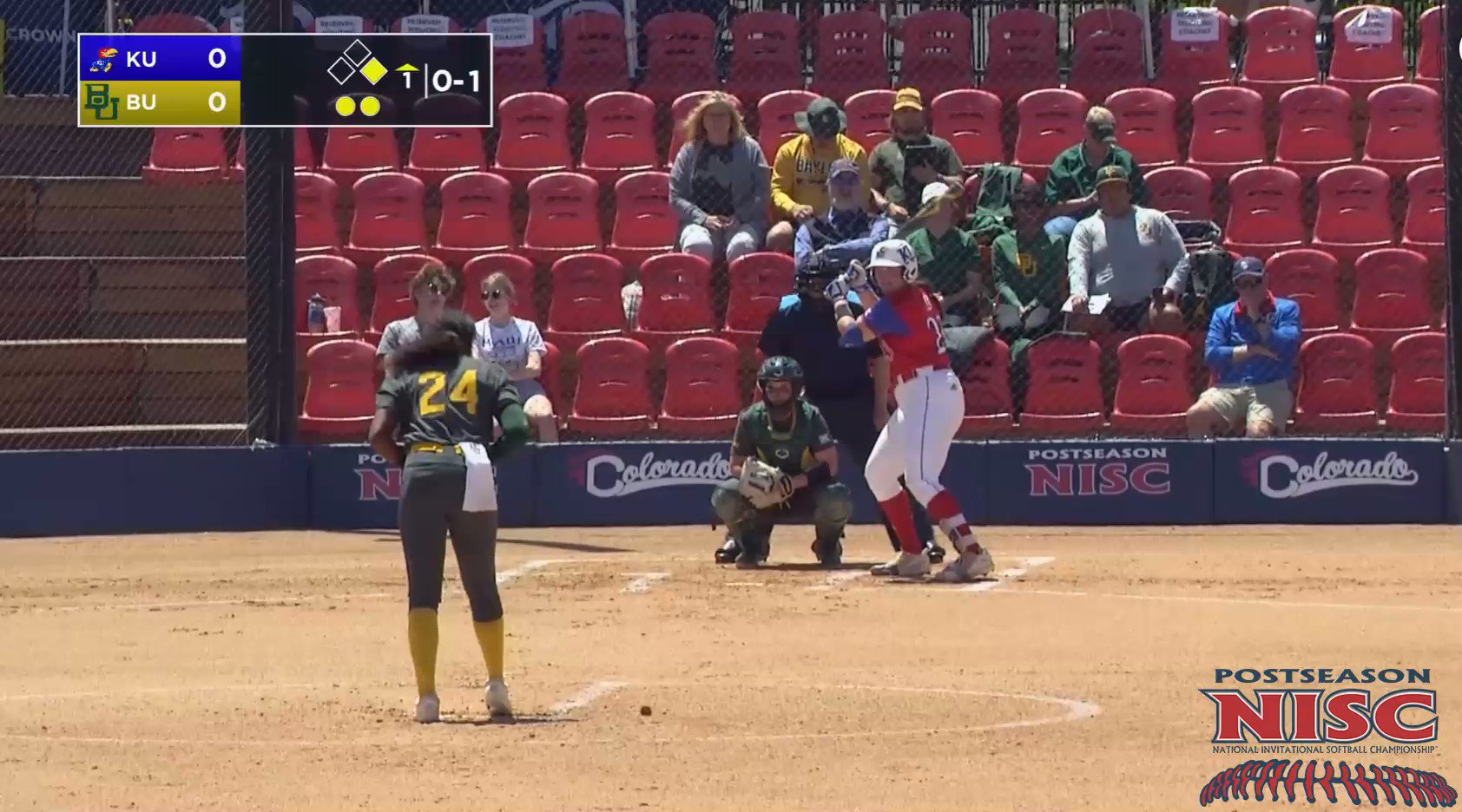 Postseason NISC on Twitter "TIE GAME! BaylorSoftball ties the game