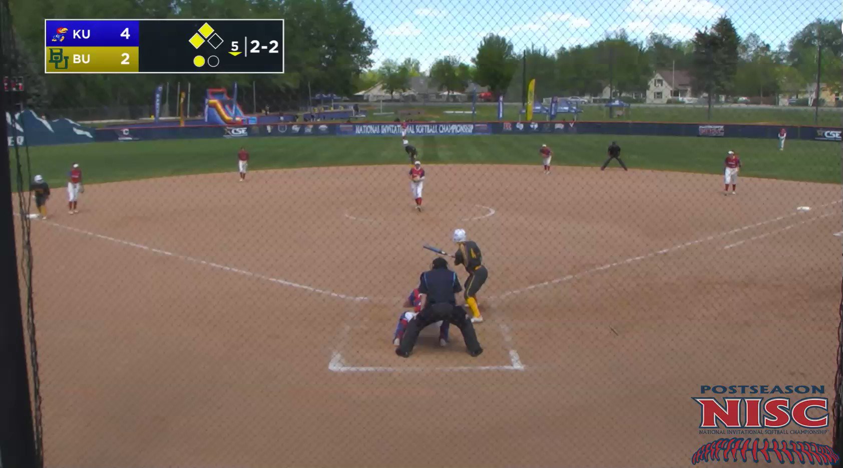 Postseason NISC on Twitter "TIE GAME! BaylorSoftball ties the game