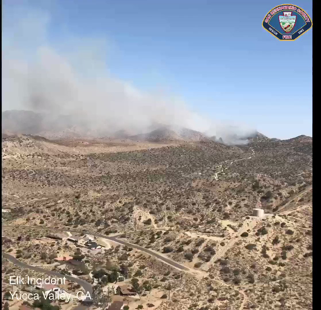 San Bernardino County Fire on Twitter "Yucca Valley ElkFire UPDATE 