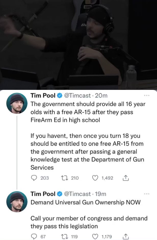 Fifty Shades of Whey on Twitter "Tim Pool just tweeted that every kid(00)