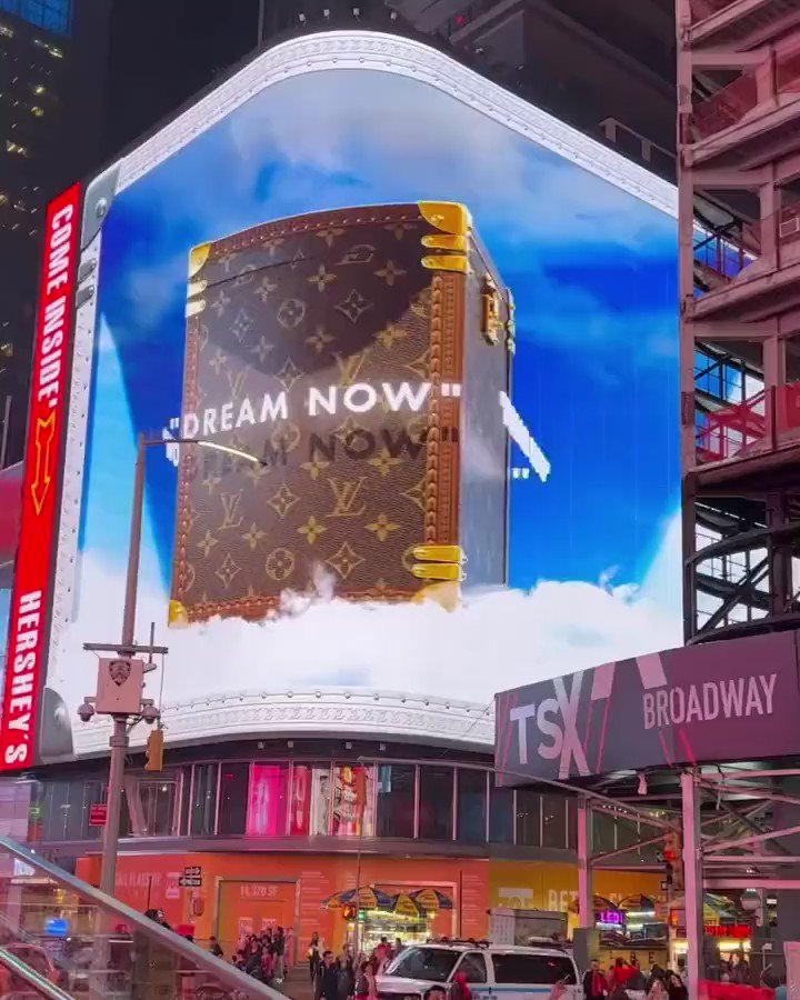 3D billboards on X: Nike x Louis Vuitton billboard in NYC 🔥😳   / X