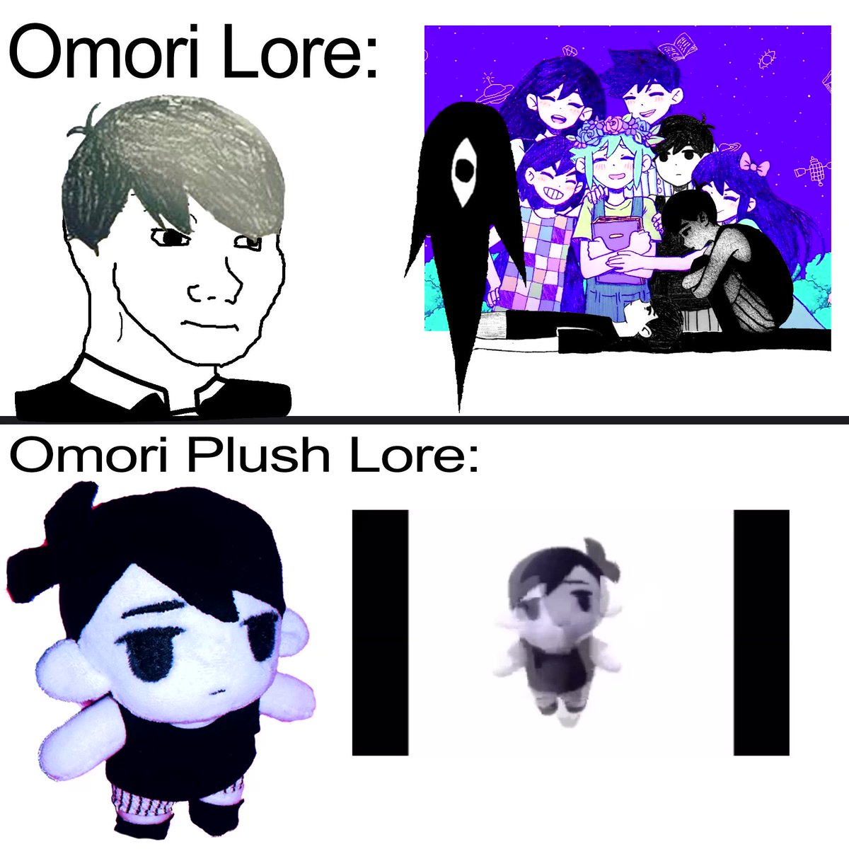 Omori Plush meets the Fumo Plushies - OMORI meme_哔哩哔哩bilibili
