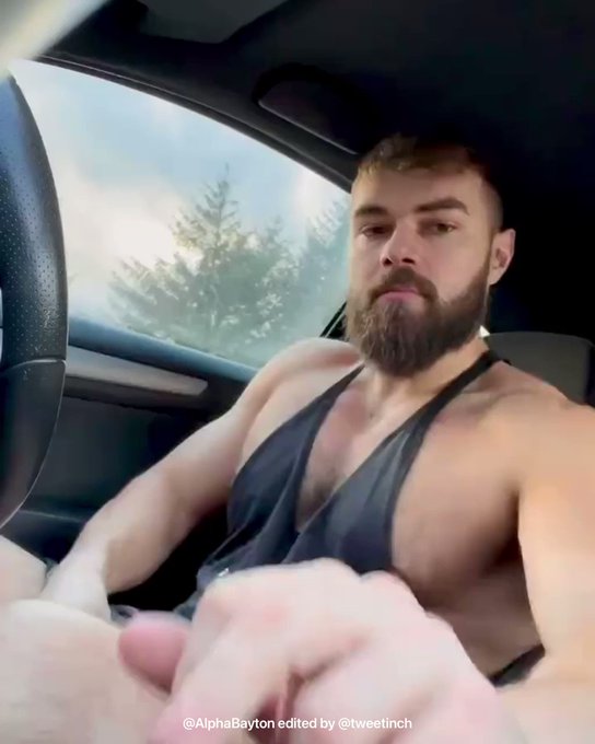 Horny while driving? Do what @AlphaBayton does. Pull over and jerk it off. 

#carjackoff #Hunk #MachoHot