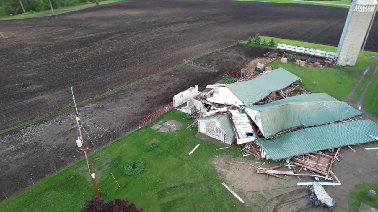 Reed Timmer, PhD on Twitter "Tornado damage north of Plato, MN