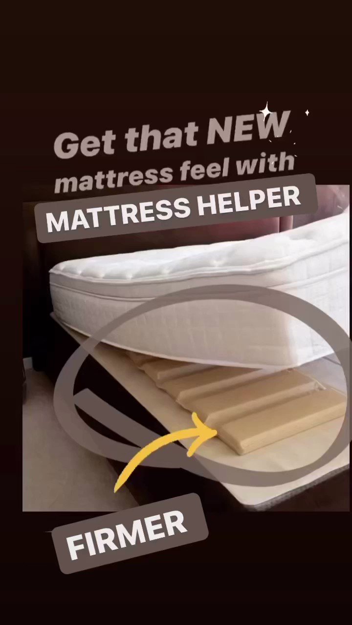  Mattress Helper Under Mattress Support - Fix Your Sagging  Mattress Firmer Solution for Mattresses - Twin- Single Side Coverage (King)  - Mattress Pads