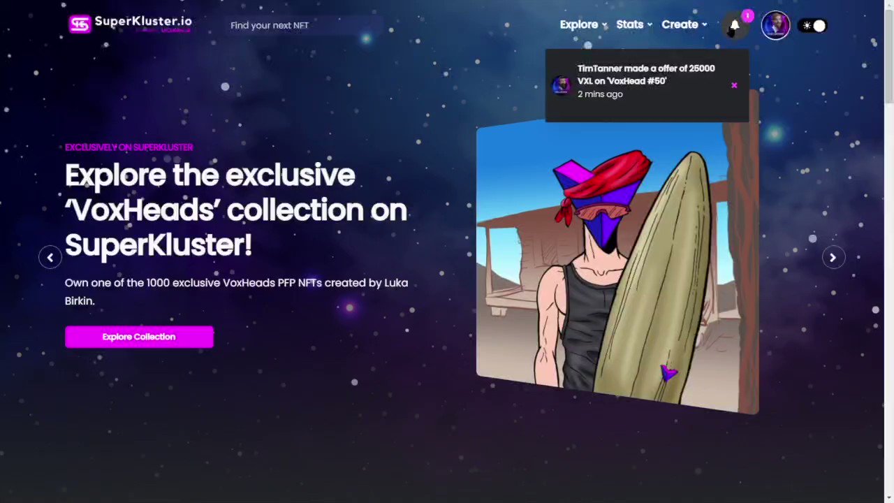 Voxel X Network on Twitter "SUPERKLUSTER BETA VIDEO RELEASE Today marks Powered