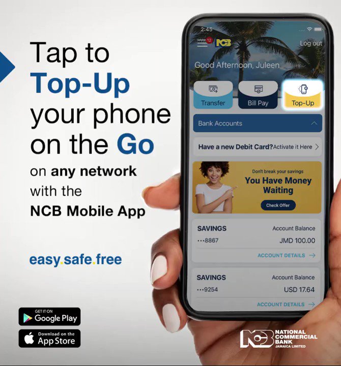 NCB Jamaica on X: We've introduced a new feature to our mobile app: the Currency Converter! It's super easy to find! You don't even need to sign in to utilise it. Our