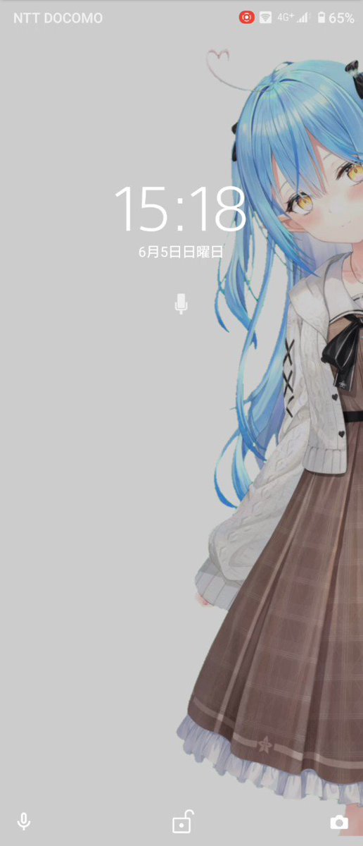 ロック画面のtwitterイラスト検索結果