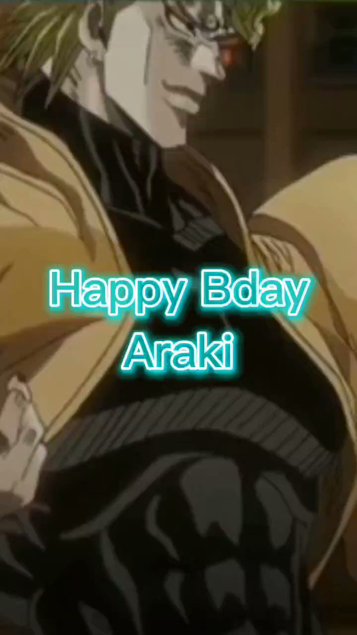 Happy Birthday from Dio to Hirohiko Araki the creator of Jojo\s Bizarre Adventure 