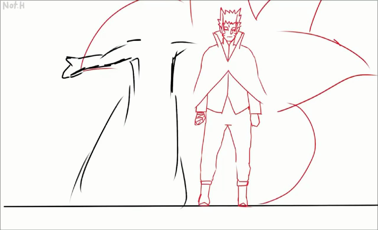 How to draw NARUTO Hokage (Boruto) step by step, EASY 