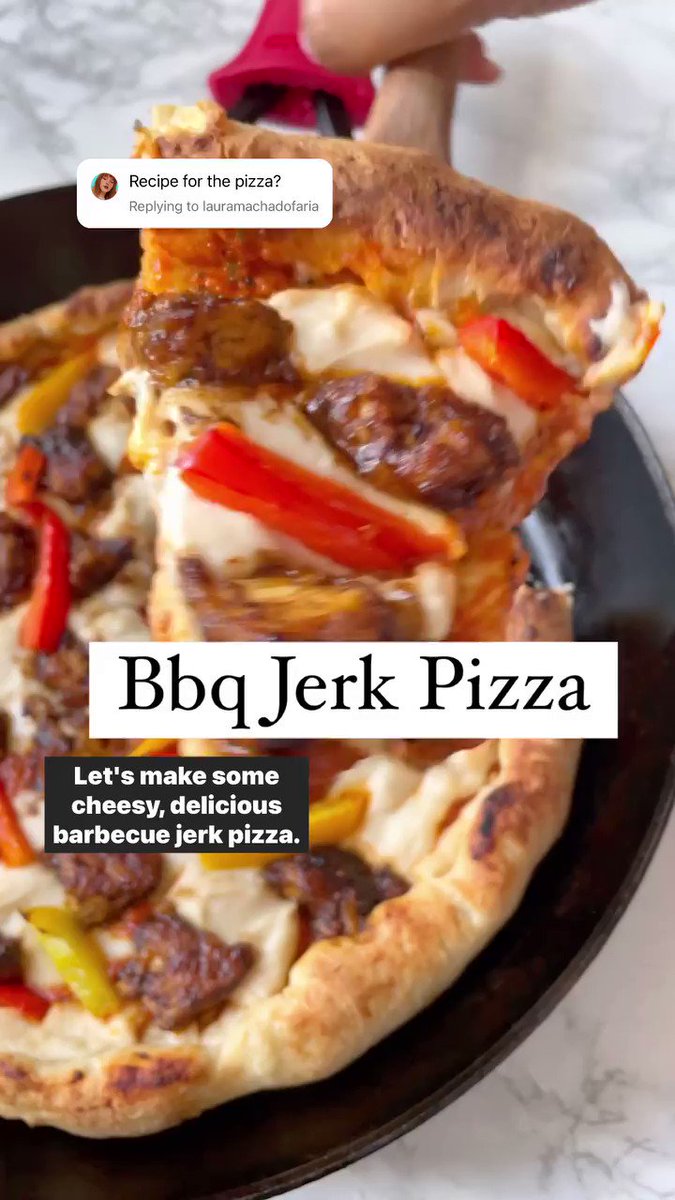 NEW WAVE on X: ·JESSICA HYLTON· @jessinkitchen never fails to make us  hungry and we just know that this Barbeque Jerk Pizza hits! Check out her  blog to see the yummy recipe