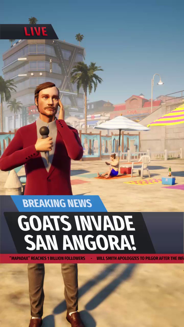 Goat Simulator on X: “BREAKING NEWS: Nick Famzi reporting live 