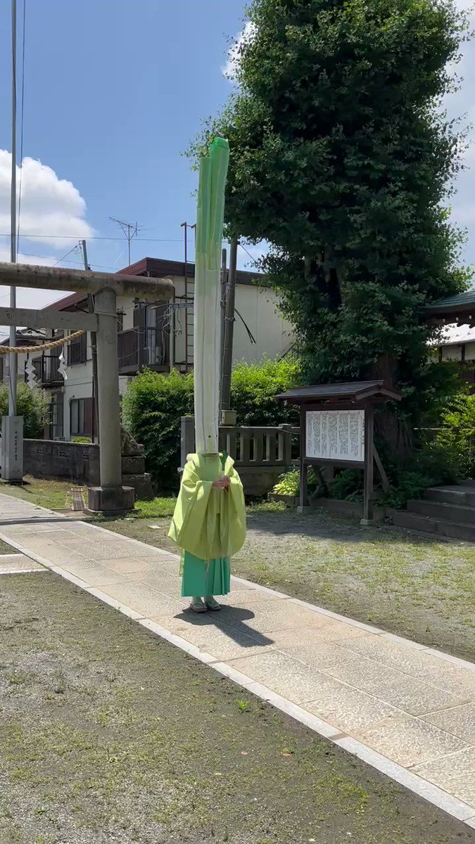 有鹿神社で毎年行う儀式！茅の輪をくぐっているのはなんとネギ！？