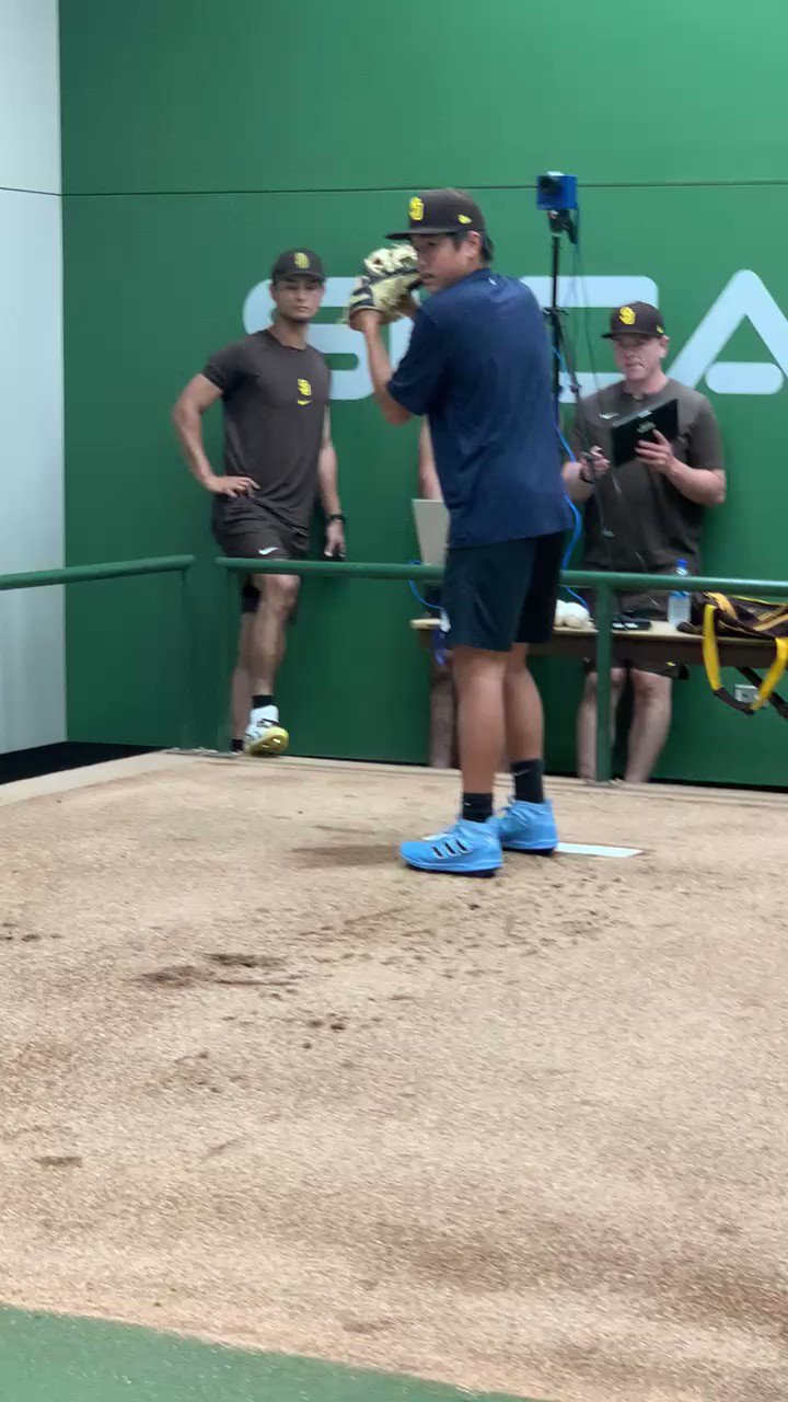 FOX Sports MLB on Twitter "Shoei Darvish throwing a bullpen session
