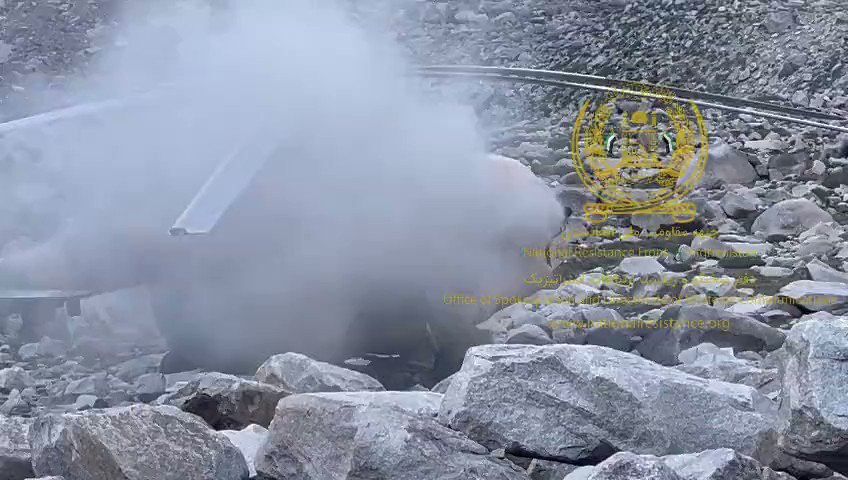 RT @AbdulhaqOmeri: Published footage of the Mi-17 #Taliban helicopter crash in Panjshir.
 #Afghanistan https://t.co/mjHjDzvWFW