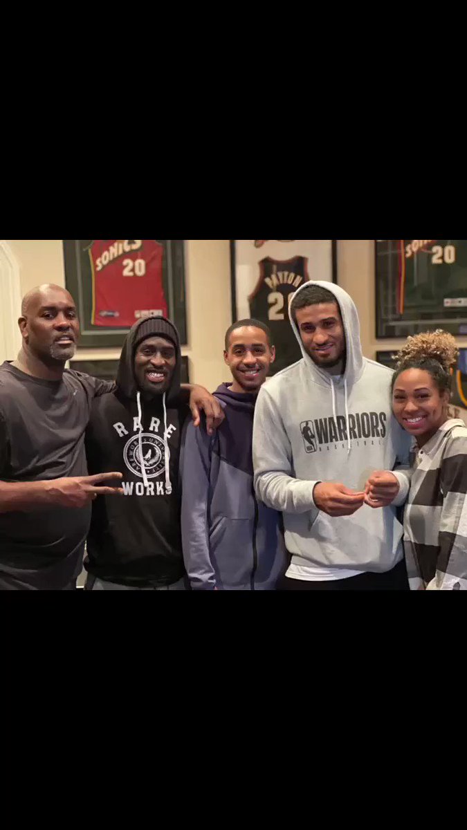 Gary Payton - I am so grateful for family. I'm so proud of